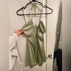 Aritzia green mini dress